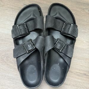 Full Black leather Birkenstocks